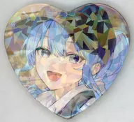 Star Town Suisei (small helping illustration) "Virtual YouTuber Hololive Star Town Suisei Birthday & 6th anniversary of activities Random Heart-shaped metal badge"