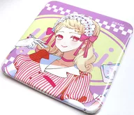 能原 柚里 (Cafe Drawing) "You won't love your face only ~ Collaboration Cafe ~ in My Charaful Cafe Trading Square metal badge"