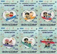 6-Type Set Big Heart Type metal badge (EX) "TOMORROW X TOGETHER× CRAYON Shinchan"