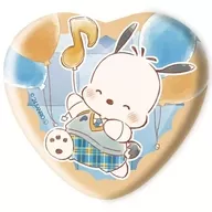 Pochakko : "Heart-shaped metal badge Sanrio Character Chotto's Pretty 06. Graphic Art Illustration"