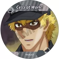 A. Células asesinas T "Cells at Work! Trading metal badge"