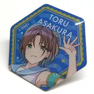 [A la carte] Toru Asakura Original Pin Badge "Idol japonés Master Shiny Colors ノクチル x Lake Ikeya 『 Potetil 』 Set" Special benefits included in the box