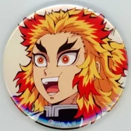 Kyojuro Rengoku 57 mm metal badge "WEBSHOP KUJI Demon Slayer: Kimetsu no Yaiba Pillar Training" Kyojuro Rengoku no Taisho Whisper Story "F Prize