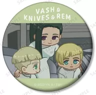 Vasch & ナイヴズ & Rem "TRIGUN STAMPEDE Trading Loose Coma Mat metal badge"