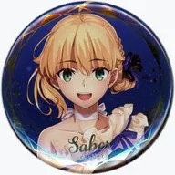 "Fate/stay night 20th Anniversary Concert Random metal badge" by Saber (background single color)
