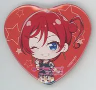 Mei 米女 "Love Live! Superstar! POP UP STORE in base yard Tokyo Mini Character Illustration Heart metal badge"