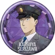 SERIZAWA Katsuya A "Mob Psycho 100 III 75 mm Hologram metal badge 02. Station staff style ver. (drawing illustration)"