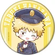 Hanazawa 輝気 "Mob Psycho 100 III metal badge 15. Station staff style ver. Graph art illustration"