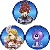 Set original metal badge 3 tipos set "PS5/Switch Soft FARMAGIA (Pharmagear)" Amiami Purchase benefits