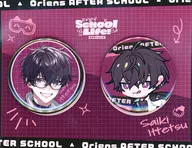 SAEKI イッテツ metal badge set "Virtual YouTuber Shiji Shinji Afterschool Orience Enjoy School Life!"