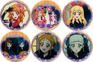 [A la carte] Conjunto de 6 tipos de emblemas enlatados "Aikatsu! Choco in Sable BOX. A" Aeon Limited