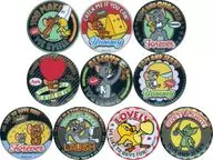 Juego de 10 tipos "Gold Badge Tom y Jerry COLORFUL FRIENDS"