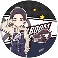 Yakushi Akuse' metal badge 爆上 Sentai Bumbunger 02. Graph Art Illustration'