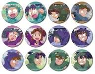全12種セット 「忍たま乱太郎 トレーディング grunge CANVAS マット缶バッジ ver.A」