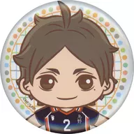 SUGAWARA Takashi metal badge "Sega Lucky KUJI Haikyu! Pastel Art Collection" E Prize