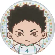 E prize for "Sega Lucky KUJI Haikyu! Pastel Art Collection" by Ichi metal badge Iwaizumi