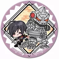 Toshiro YAKUKEN & Mechagodzilla "Sword Ranmaimawari - Kiden Moeru Honnoji - Godzilla Collaboration Trading metal badge"
