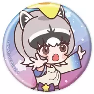 Crab-eating raccoon' metal badge Kemono Friends 15. Constellations ver. (POP Art illustration)'