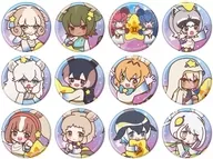 12 kinds set "Kemono Friends metal badge 15. Constellation ver. (POP Art illustration)"