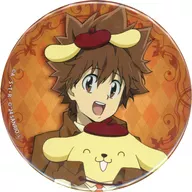 "Sanrio Anime Store KUJI ×eeo KUJI Home Teacher Hit Man REBORN! X Sanrio Character Characters" C Prize by Tsunayoshi Sawada × Pom-Pom-Purin (Real Life) Hologram metal badge