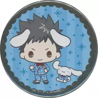 Takeshi Yamamoto × Cinnamoroll (Mini Character) Hologram metal badge "Sanrio Anime Store KUJI ×eeo KUJI Home Teacher Hitman REBORN! × Sanrio Character Cters" C Prize