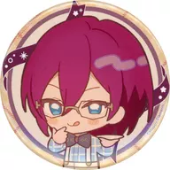 Ibara Saegusa "Ensemble Stars! ENSEMBLE HOLIDAY! ×animatecafe Drawing Visual metal badge Collection (B group)"