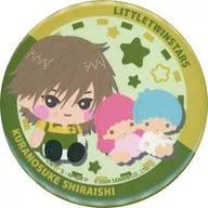 白石蔵ノ介/リトルツインスターズ 「新テニスの王子様×サンリオキャラクターズ 缶バッジ 01/中学生デザイン(描き下ろしイラスト)」
