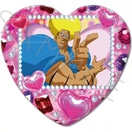 E. BOBOBO-BO BO-BOBO (pointing) Heart-shaped metal badge "BOBOBO-BO BO-BOBO"