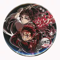 Tanjiro Kamado & 継国 Enichi "Demon Slayer: Kimetsu no Yaiba Zenchu Exhibition : Swordsmiths' Village, Pillar Training, Interroom Pictures (eyecatcher) Random metal badge [Ichi]"