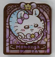 Flying squirrel Stained glass style acrylic badge "Chii Kawa KUJI Chii Kawa IS SUCH A SMALL AND CUTE GUY. HE'S REALLY CUTE!"