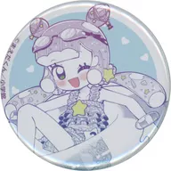 Pueru & ルンル (swimming ring / blue) 57 mm metal badge "Online Lottery Pueru wa Kawaii Slime" E-1 Prize