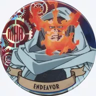 Endeavor "MY HERO ACADEMIA Trading Hologram metal badge"