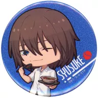 Fuji Shusuke "El Nuevo Príncipe del Tenis x Dumplings in Meat Juice Dandadan Trading Mini Character Glitter metal badge"