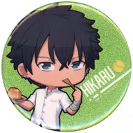 Hikaru Zaizen "Shin Tennis-no Oji-sama x Meat Soup Dumplings Dandadan Trading Mini Character Glitter metal badge"