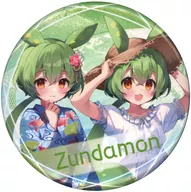 Zunda Mon (Double Full Size) metal badge "Cap KUJI Zunda Mon" E-5 Prize