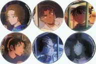 6-Type Set "CASE CLOSED metal badge Collection : Omoide no Window-Bean Ver."