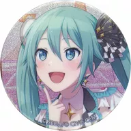 Sekai's Hatsune Miku on stage "プロジェクトセカイ Colorful Stage! feat. Hatsune Miku Glitter metal badge Event Illustration Collection Vol. 31 b"