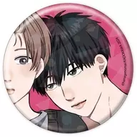 A.柿本健＆田中優也 「兄貴の友達 ホログラム缶バッジ(57mm) 01.描き下ろしイラスト」