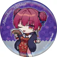 Hosho Marine (Mini Character / China dress / right eye closed) "Virtual YouTuber Hololive Hosho Marine × Yokohama Marine Tower Collaboration Trading metal badge"