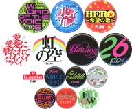 14-kind set FLOW metal badge "FLOW 15th Anniversary TOUR 2018 『 Anime Bound 』" Anime Bound Gacha Prize