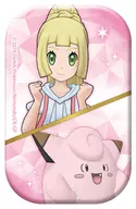 Lillie & Pippi Square metal badge "Pokémon Masters EX"