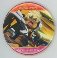 "metal badge Battle Spirits Shonen Geba Dan 01. Scene photograph Illustration" by Clukey Rey