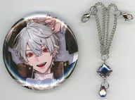 Metal badge with Kuzuha chain "Virtual YouTuber Ni Jisanji Winter Date 2024 ~ Memorial Gift & Snowy Tales ~"