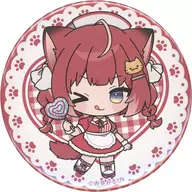 Akami Karubi (diner) metal badge "DMM Scratch! Virtual YouTuber Akami Karubi no Itadakimasu!" E-4 Prize