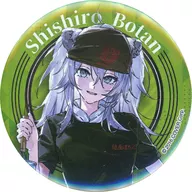 獅白 Botan (cuerpo completo / busto up) "Virtual YouTuber Hololive 獅白 Botan × Side Ramen Noodya roca de carbón Trading metal badge"