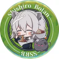 獅白 Botan & SSRB "Virtual YouTuber hololive 獅白 Botan × roca de carbón Noodya Ramen Trading metal badge"