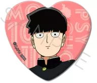 A. Shigeo Kageyama Heart-shaped metal badge "Mob Psycho 100 III"