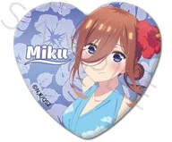 NC. Sankyu Nakano Heart-type metal badge "The Quintessential Quintuplets *"