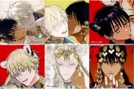 6 kinds set square metal badge "Prism Chance Empress's Omega Online KUJI" D Prize