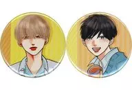 Shun Kora & Taichi Amagi 56 mm metal badge 2 Piece Set "Drama CDs High Good to Amagi" Animate Purchase benefits